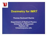 Dosimetry for IMRT