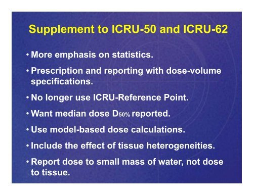 Dosimetry for IMRT