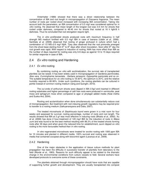 micropropagation studies in dracaena and cordyline - ETD ...