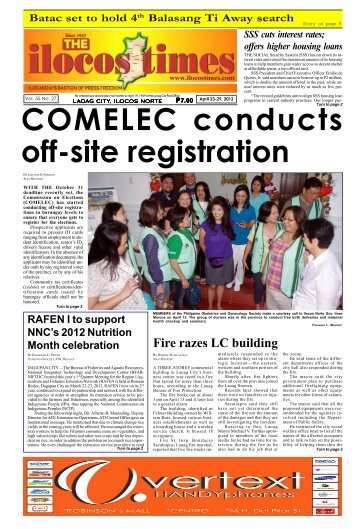 April 29 2012 issue - Ilocos Times