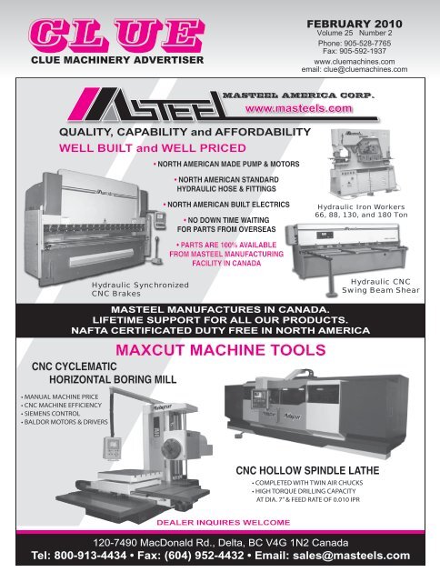 MAXCUT MACHINE TOOLS - Used CNC Machines
