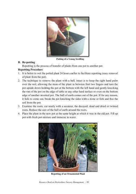 Resource Book on Horticulture Nursery Management