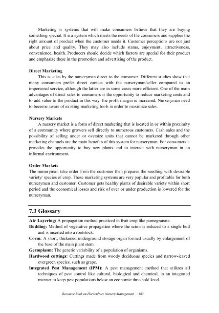 Resource Book on Horticulture Nursery Management