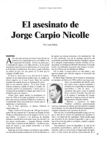 El asesinato de , Jorge Carpio Nieolle - Centro de Publicaciones