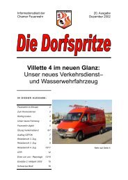 Unser Neues Verkehrsdienst - Feuerwehr Cham