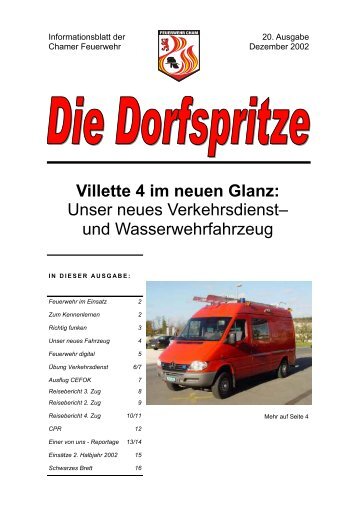 Unser Neues Verkehrsdienst - Feuerwehr Cham