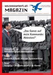 Unzensuriert Magazin 1/2011 - Wehrpflicht - komplette Ausgabe