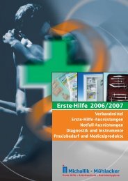 Erste-Hilfe-Ausrüstungen - Fritz Oskar Michallik GmbH & Co.