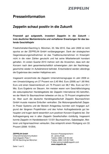 PDF Dokument - ZEPPELIN GmbH