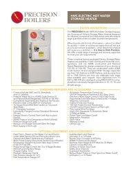 HWS Electric Hot Water Storage Heater - Precision Boilers