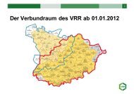 Der Verbundraum des VRR ab 01.01.2012