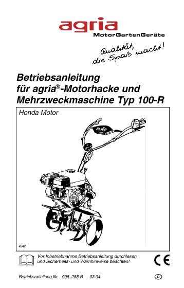 Betriebsanleitung für agria - DENNIG KFZ GmbH & Co. KG