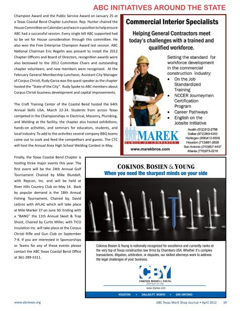 ABC Texas Merit Shop Journal • April 2012 1 www ... - ABC of Texas