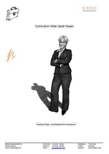 Curriculum Vitae Janet Husen - Bisnez Management
