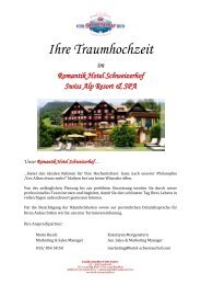 Hochzeits Dokumentation - Hotel Schweizerhof