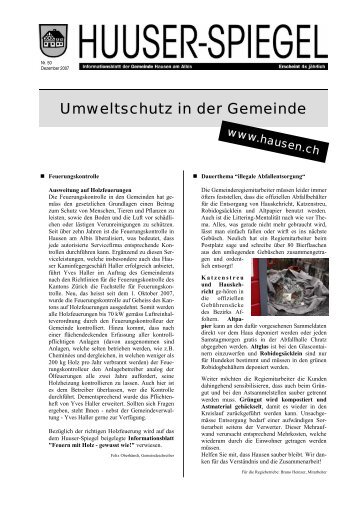 Dezember - Februar 08 [PDF, 522 KB] - Gemeinde Hausen am Albis