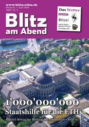 1'000'000'000 - amiv blitz - ETH Zürich