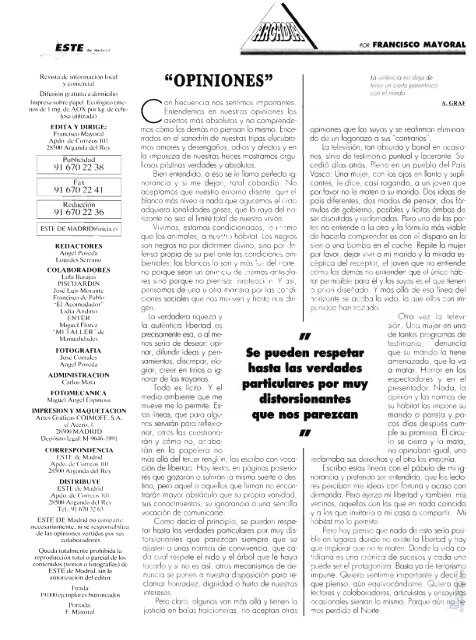 Revista "Este de Madrid" (1991-2009) - Archivo de la Ciudad ...