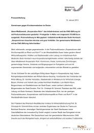 MEDIENBÜRO THOMAS HÜSER - RAG-Stiftung