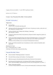 Forum: Das Potential flexibler Teilzeitarbeit