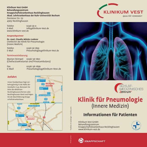 Klinik für Pneumologie - Knappschaftskrankenhaus Recklinghausen