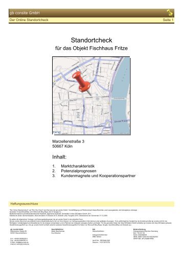 Download Beispiel-Ergebnisbericht Einzelhandel - gb consite GmbH