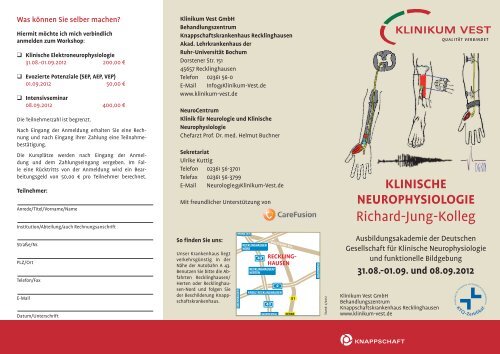 Klinische Neurophysiologie, Richard-Jung-Kolleg, 31.08.- 01.09. und