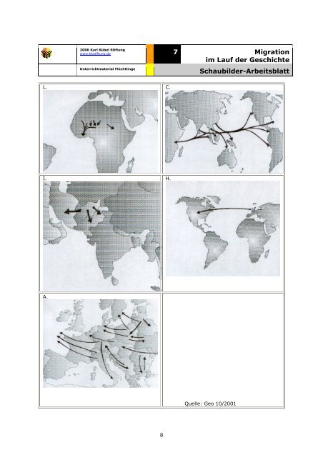 7 Migration im Lauf der Geschichte Lehrerseite - Karl Kübel Stiftung
