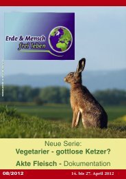 Vegetarier - gottlose Ketzer? - Erde und Mensch