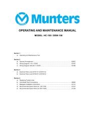 Operating And Maintenance Manual Munters