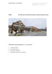 Inhaltsverzeichnis Raumdatenblätter - Gemeinde Inwil