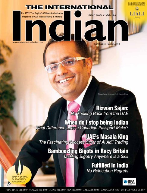Rizwan Sajan: When do I stop being Indian UAE's Masala King ...