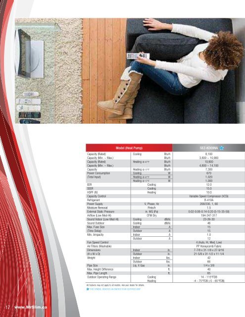 Mr. Slim M-Series Product Catalogue - Mitsubishi Electric Sales ...