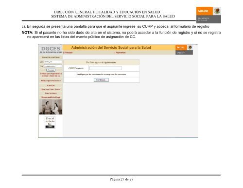 Sistema de Administración del Servicio Social para la Salud Manual ...