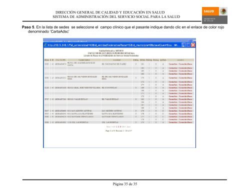 Sistema de Administración del Servicio Social para la Salud Manual ...