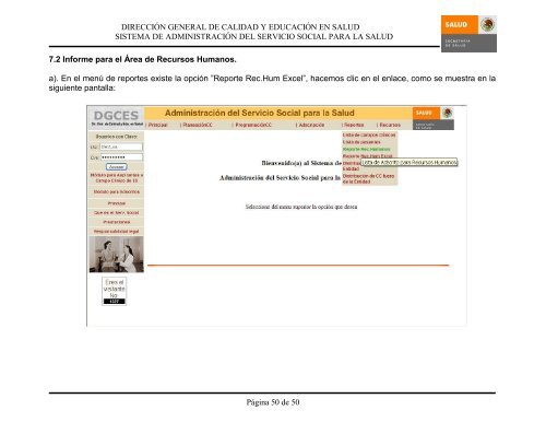 Sistema de Administración del Servicio Social para la Salud Manual ...