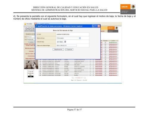 Sistema de Administración del Servicio Social para la Salud Manual ...