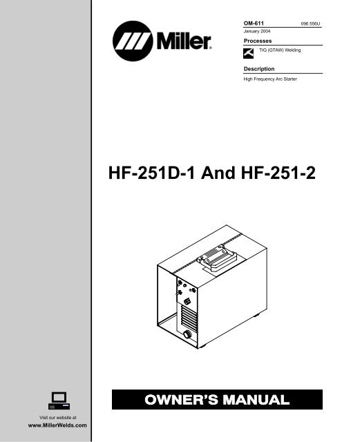 HF-251D-1 And HF-251-2 - Miller