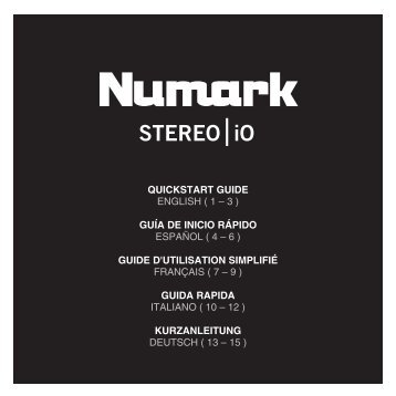 STEREO iO Quickstart Guide - v1.2 - Numark