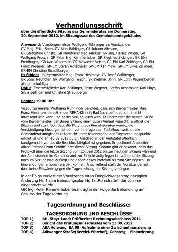 GR-Sitzungsprotokoll (237 KB) - .PDF - Adlwang