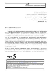 Lettre à Franz Humer, PDG de Roche - TRT-5