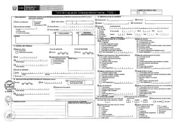 Ficha de Evaluación Socioeconómica Familiar - Seguro Integral de ...