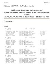 Ergebnisse - 1. Leichtathletik Club Dessau e.V.