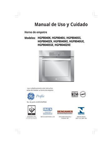Manual de Uso y Cuidado - Mabe