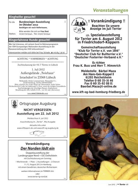 klicken zum Aufruf der PDF-Datei - Klub für Terrier e.V.