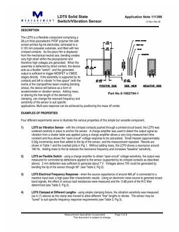 LDT0 Solid State Switch/Vibration Sensor - EHAG Electronic ...