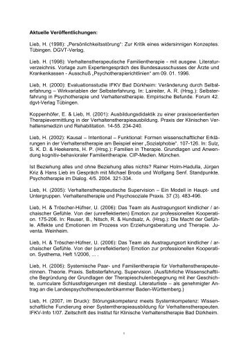 Veröffentlichungen von Hans Lieb (PDF)