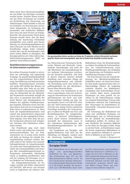 Ausgabe 2 / 2011 - technik + EINKAUF