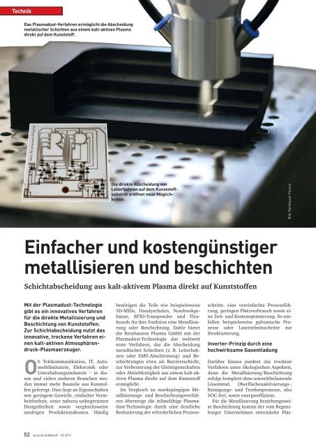 Ausgabe 2 / 2011 - technik + EINKAUF