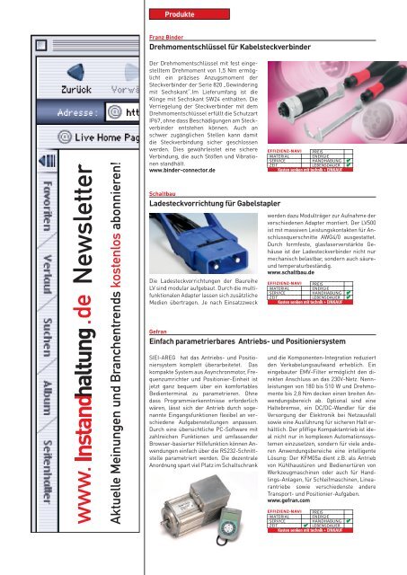 Ausgabe 2 / 2011 - technik + EINKAUF